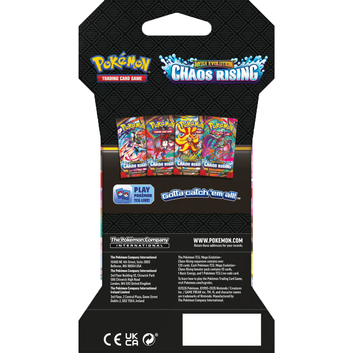 Pokémon Mega Evolution Chaos Rising - Sleeved Booster (EN)